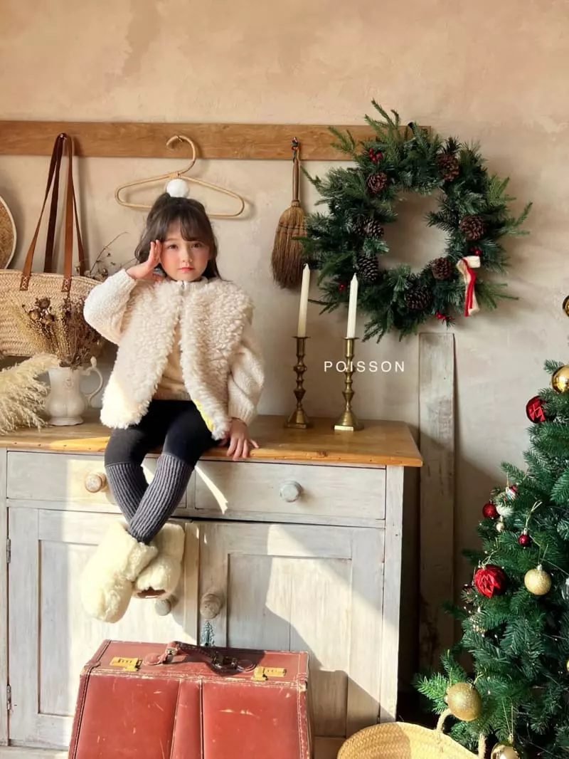 Poisson - Korean Children Fashion - #fashionkids - Half Zip-up Knit Tee - 9