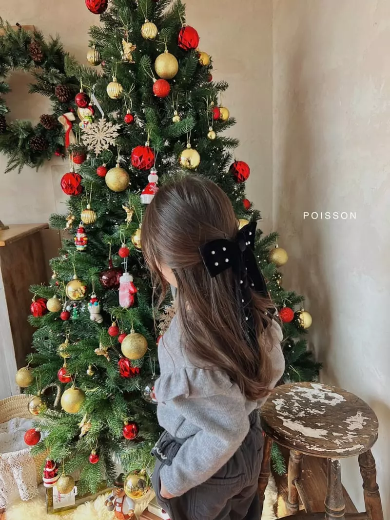 Poisson - Korean Children Fashion - #fashionkids - Velvet Hairpin - 11