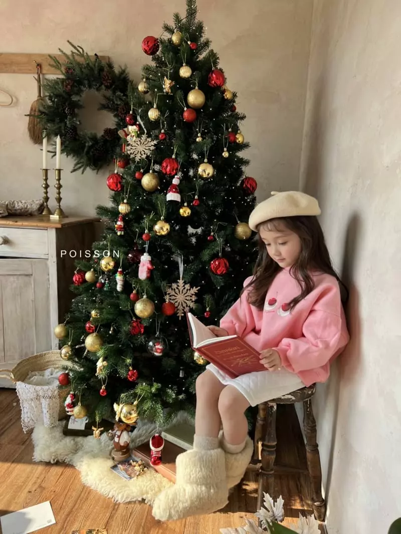 Poisson - Korean Children Fashion - #discoveringself - Cherry Cake Sweatshirt - 4