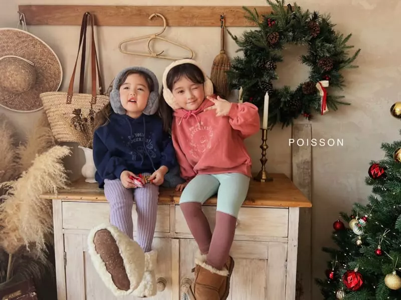 Poisson - Korean Children Fashion - #fashionkids - Winter Embroidery Leggings - 12