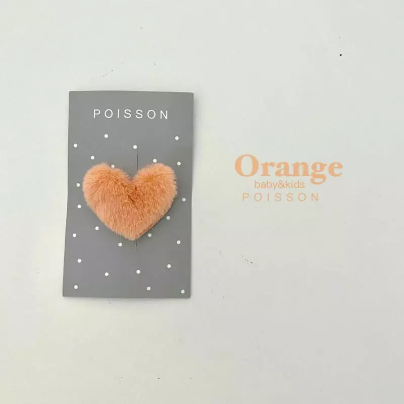 Poisson - Korean Children Fashion - #fashionkids - Mink Heart Pin - 4
