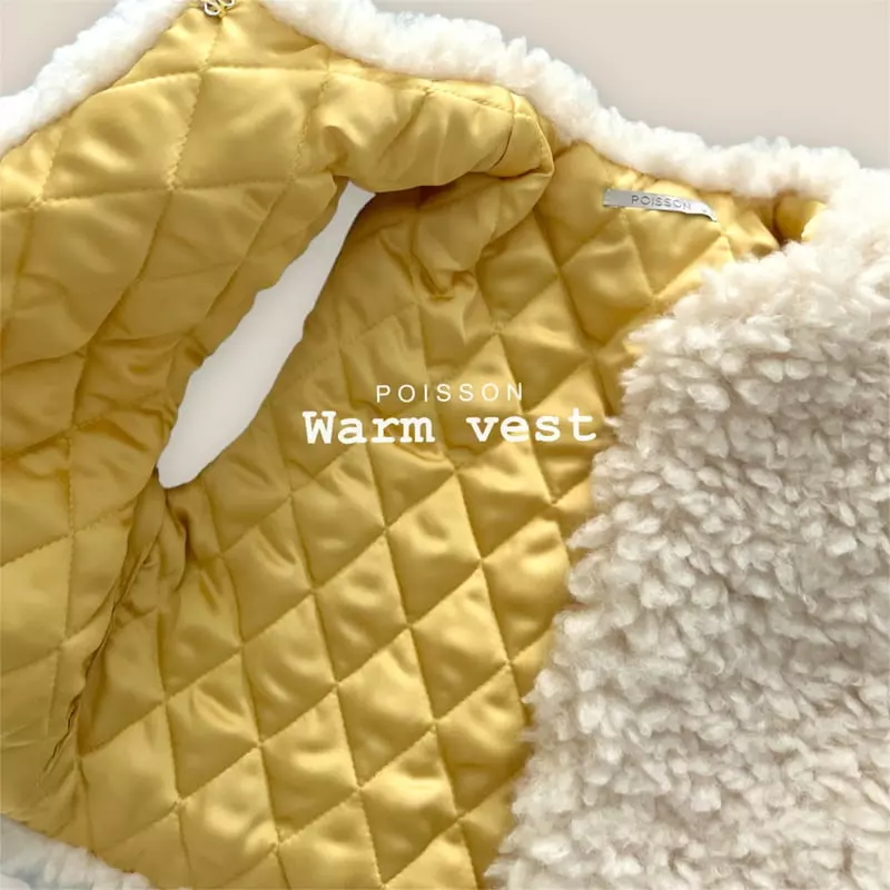 Poisson - Korean Children Fashion - #kidsshorts - Warm Vest - 3
