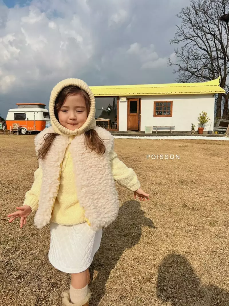 Poisson - Korean Children Fashion - #kidsshorts - Half Zip-up Knit Tee - 10