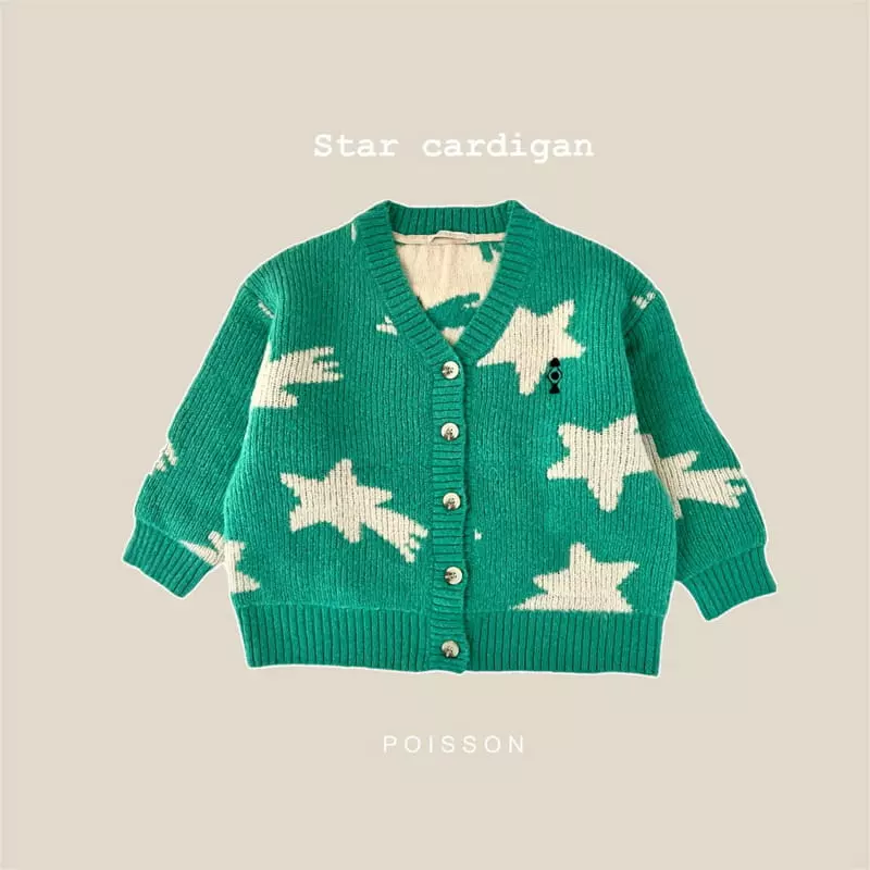 Poisson - Korean Children Fashion - #kidsstore - Star Cardigan - 5