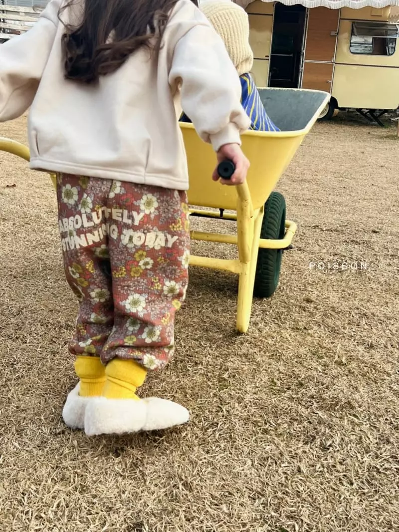Poisson - Korean Children Fashion - #kidsstore - Flower Pants - 9
