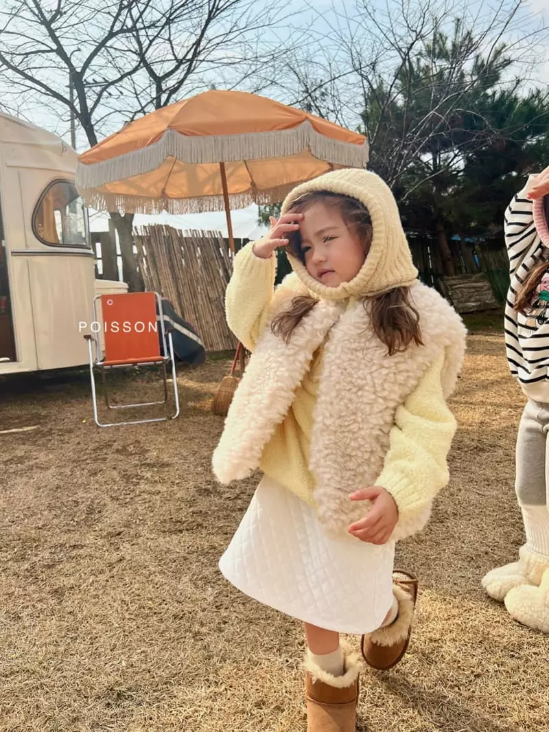 Poisson - Korean Children Fashion - #kidzfashiontrend - Half Zip-up Knit Tee - 12