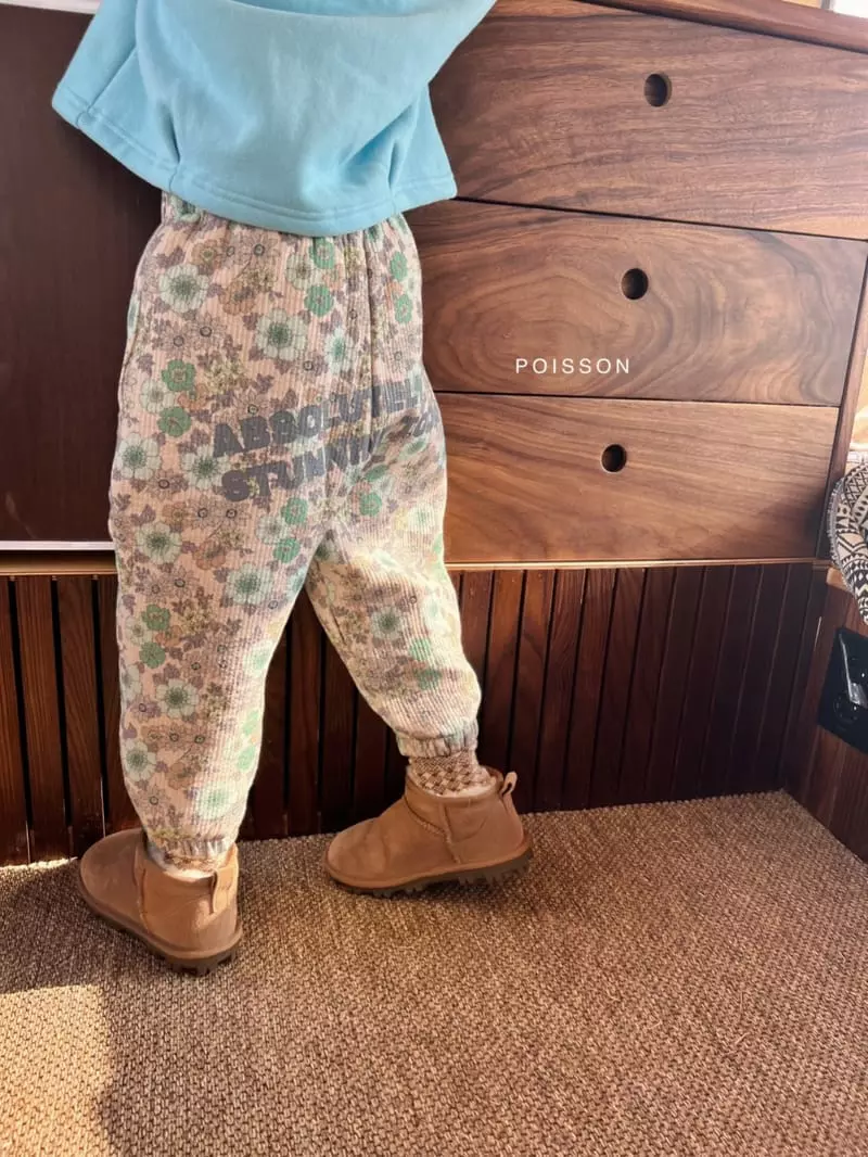 Poisson - Korean Children Fashion - #kidzfashiontrend - Flower Pants - 10