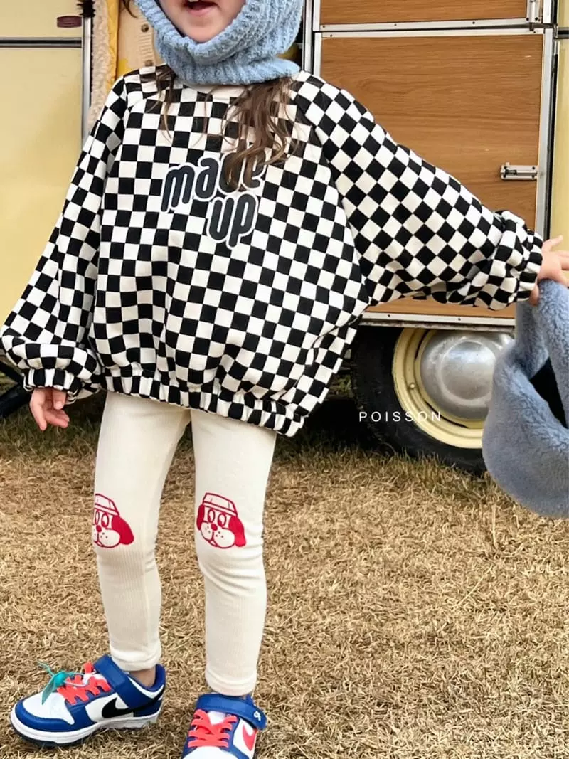 Poisson - Korean Children Fashion - #kidzfashiontrend - Made Checker Tee - 6