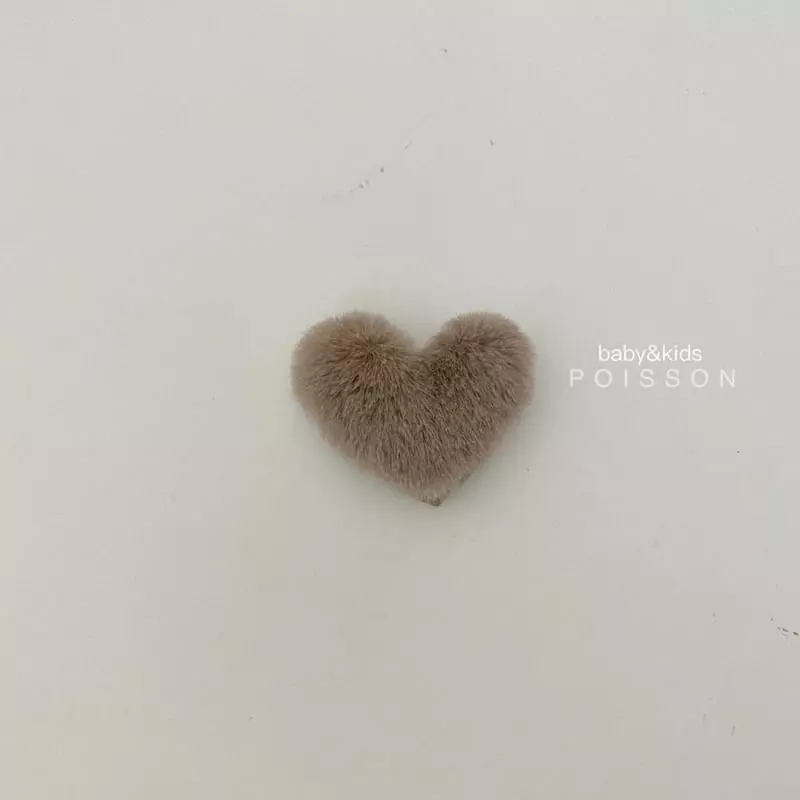 Poisson - Korean Children Fashion - #littlefashionista - Mink Heart Pin - 8