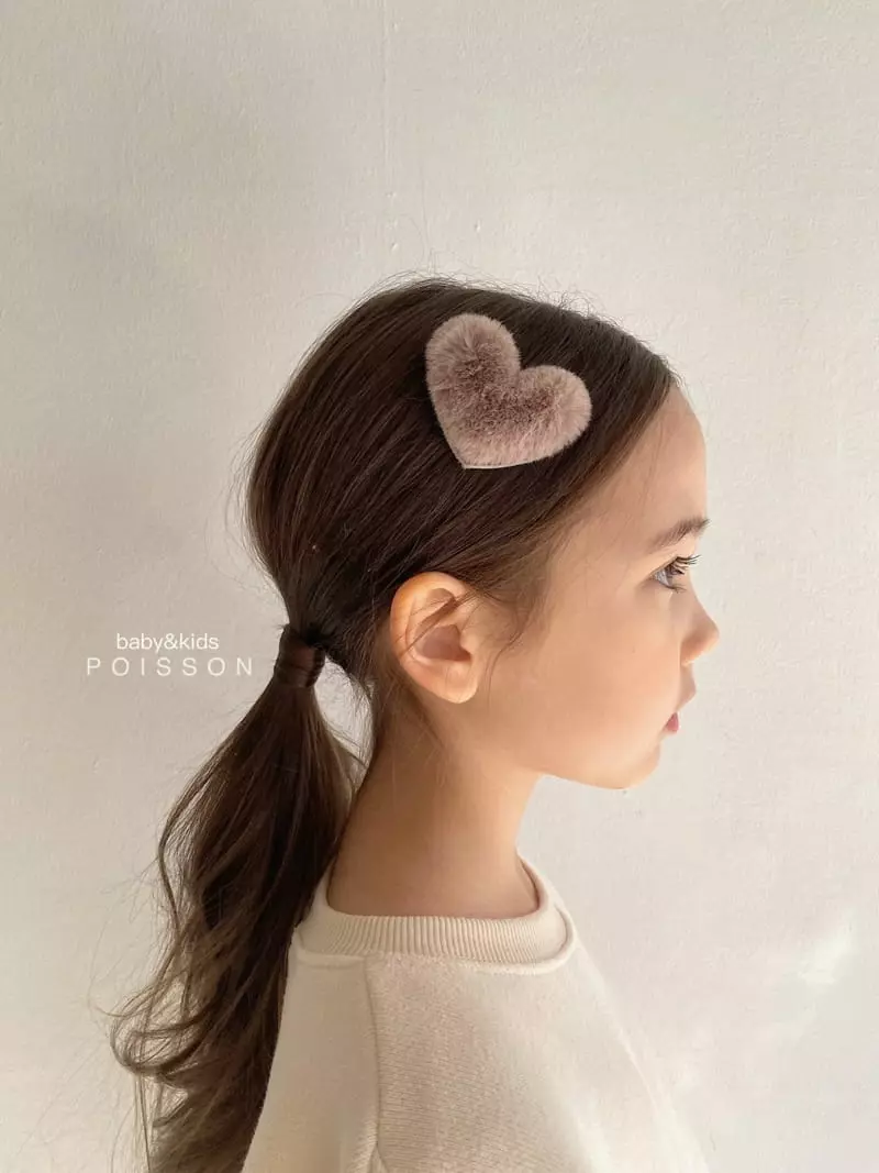 Poisson - Korean Children Fashion - #magicofchildhood - Mink Heart Pin - 9