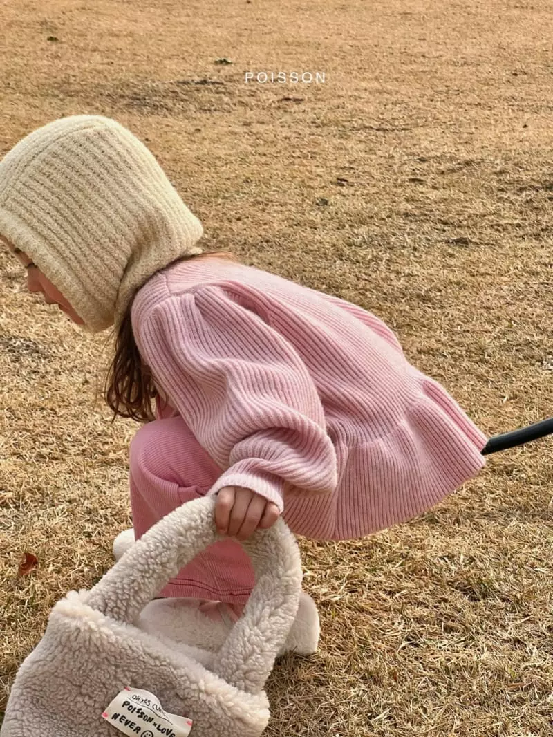 Poisson - Korean Children Fashion - #magicofchildhood - Cherry Knit Tee - 12