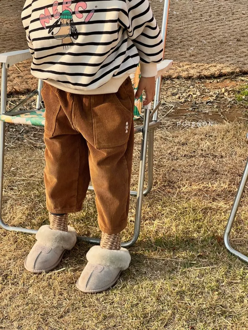 Poisson - Korean Children Fashion - #magicofchildhood - Ewveryone Corduroy Pants - 12