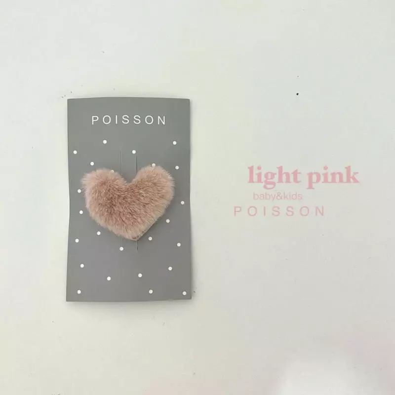 Poisson - Korean Children Fashion - #minifashionista - Mink Heart Pin - 10