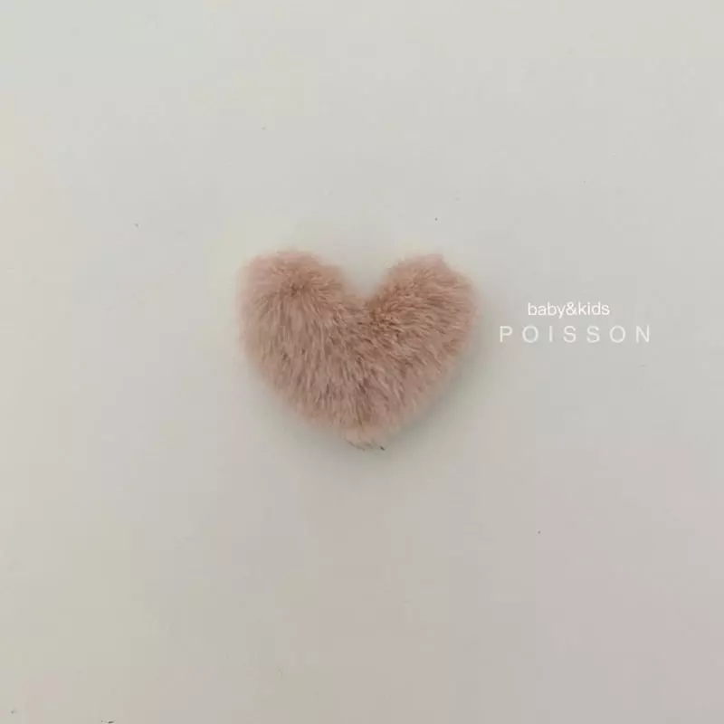 Poisson - Korean Children Fashion - #prettylittlegirls - Mink Heart Pin - 11