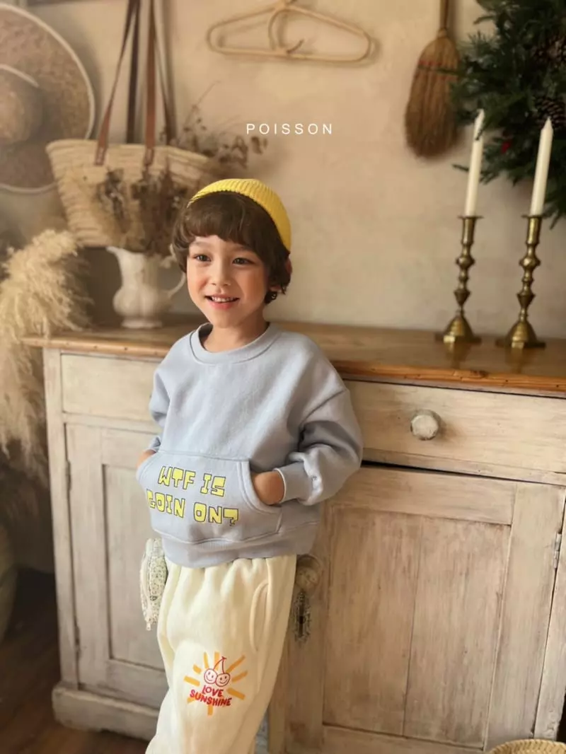 Poisson - Korean Children Fashion - #minifashionista - Pocket Sweatshirt - 4
