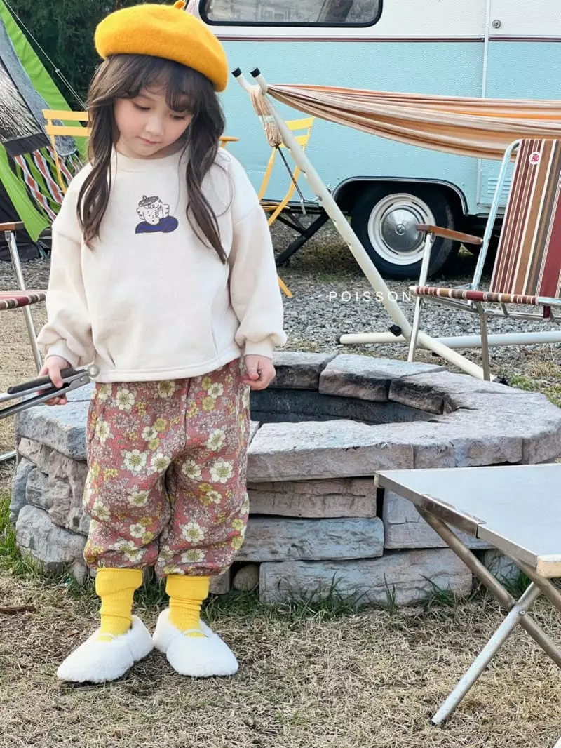 Poisson - Korean Children Fashion - #toddlerclothing - Flower Pants