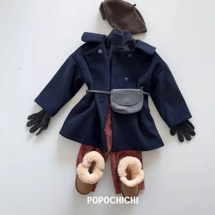 Popochichi - Korean Children Fashion - #Kfashion4kids - Caramel Coat - 5