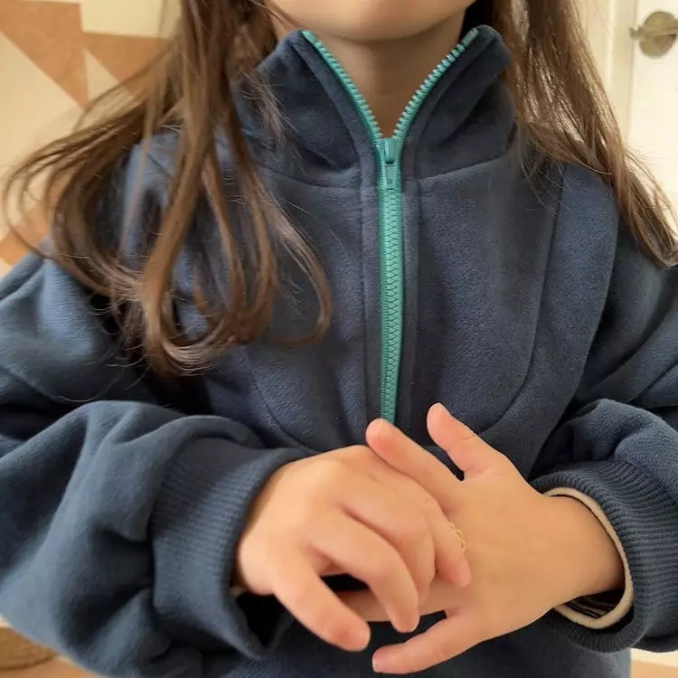 Popochichi - Korean Children Fashion - #Kfashion4kids - Zipper Sweatshirt - 2