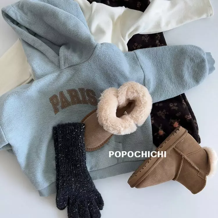Popochichi - Korean Children Fashion - #kidsstore - Paris Hoody Sweatshirt