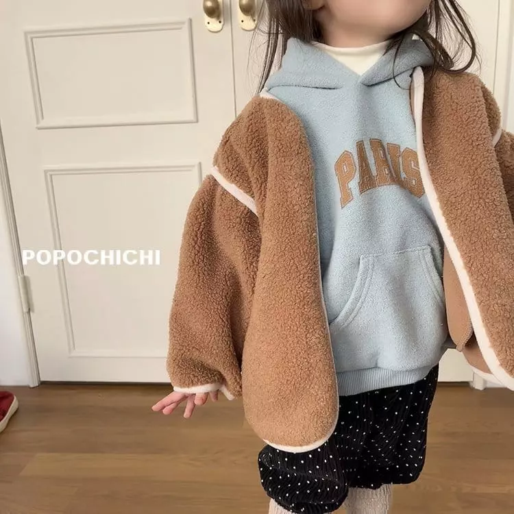 Popochichi - Korean Children Fashion - #Kfashion4kids - Paris Hoody Sweatshirt - 4