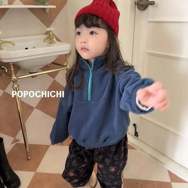 Popochichi - Korean Children Fashion - #littlefashionista - Zipper Sweatshirt - 3
