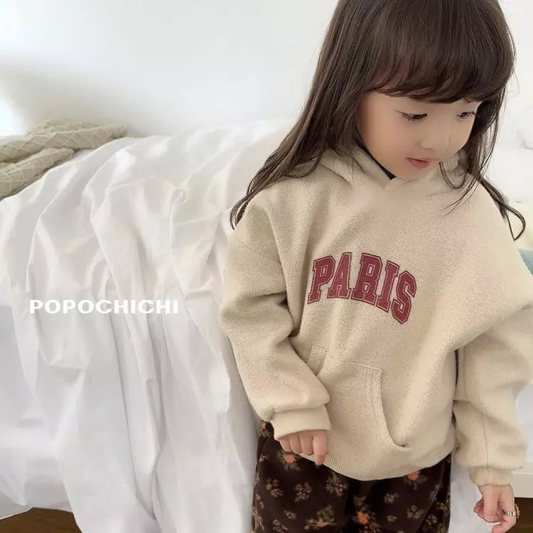 Popochichi - Korean Children Fashion - #prettylittlegirls - Paris Hoody Sweatshirt - 7