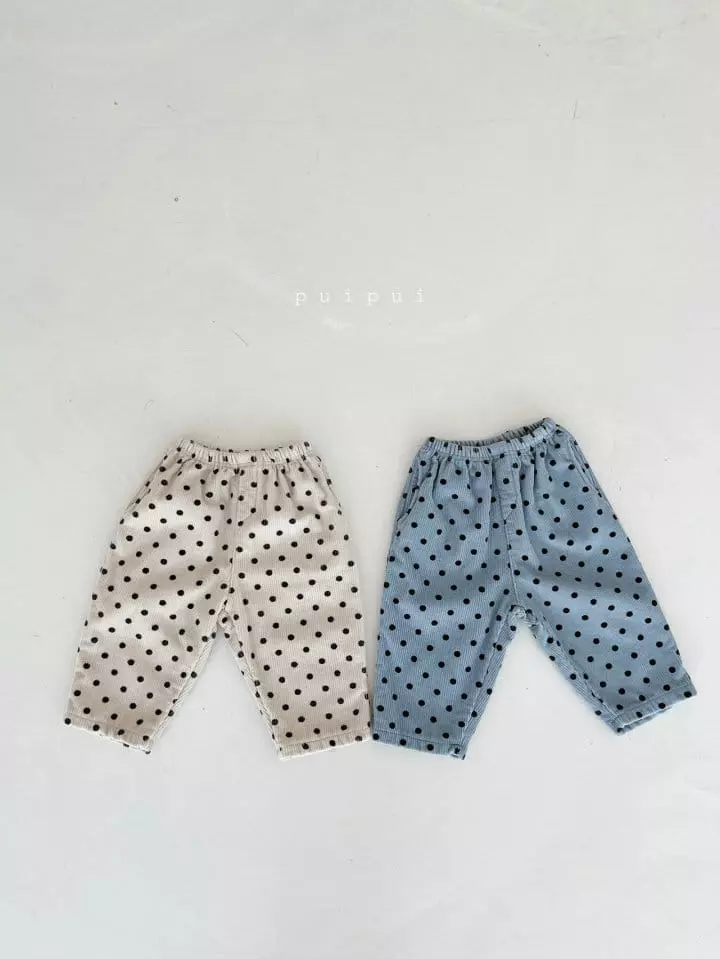 Puipui - Korean Children Fashion - #Kfashion4kids - Dot Fleece Pants - 9