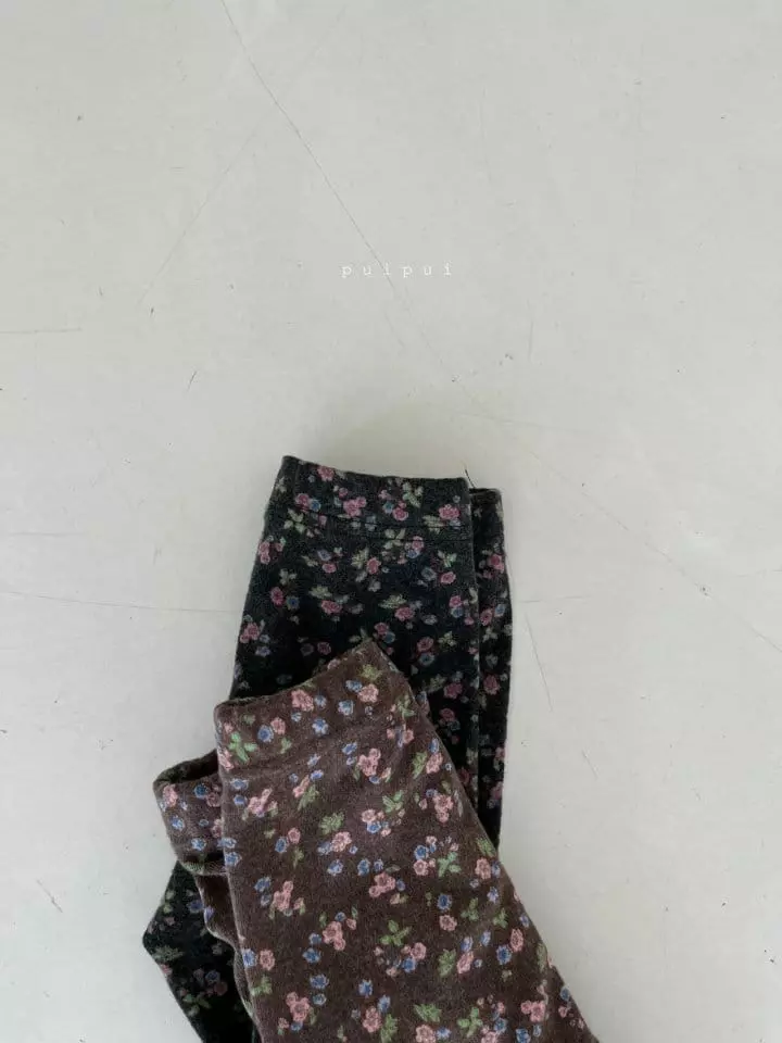 Puipui - Korean Children Fashion - #childofig - Flower Leggings - 9