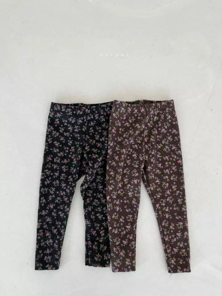 Puipui - Korean Children Fashion - #kidsstore - Flower Leggings - 2