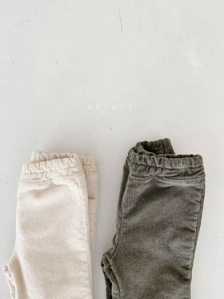 Puipui - Korean Children Fashion - #kidzfashiontrend - Corduroy Pants - 2
