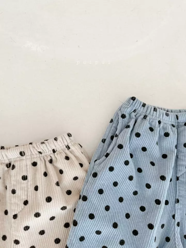 Puipui - Korean Children Fashion - #magicofchildhood - Dot Fleece Pants - 11