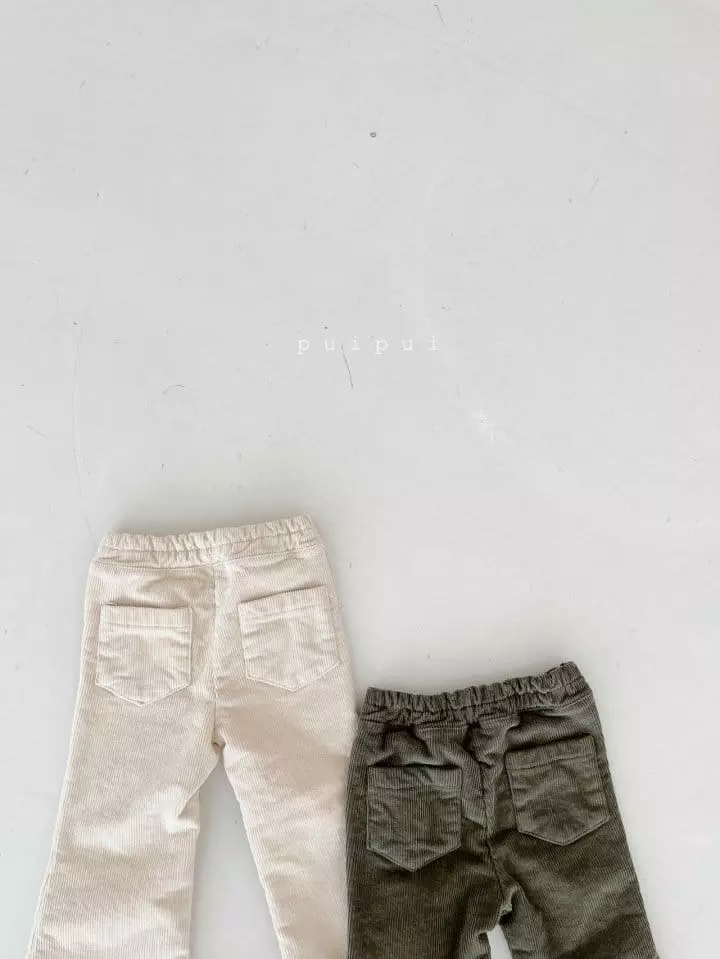 Puipui - Korean Children Fashion - #prettylittlegirls - Corduroy Pants - 7