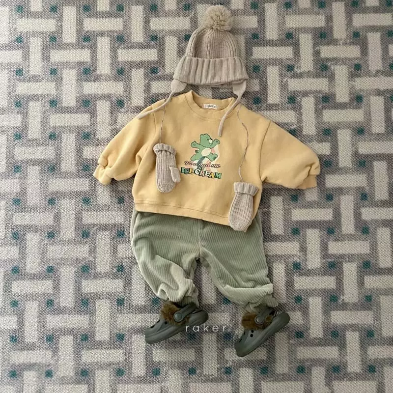 Raker - Korean Children Fashion - #Kfashion4kids - Fleece Bear Tee - 3