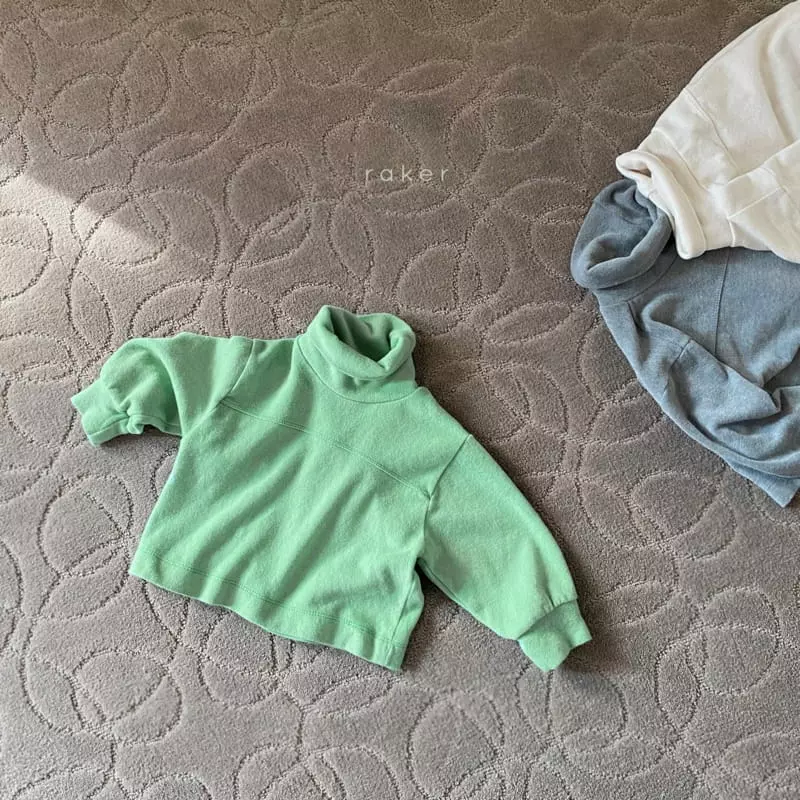 Raker - Korean Children Fashion - #childofig - Cozy Turtleneck Tee - 2