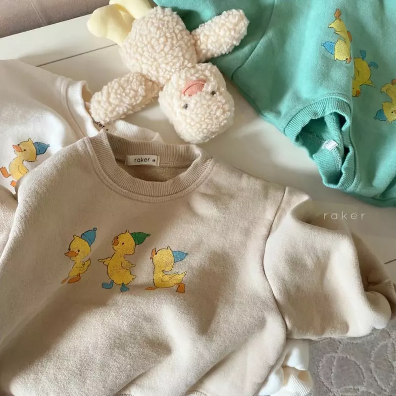 Raker - Korean Children Fashion - #kidsshorts - Baby Duck Sweatshirt