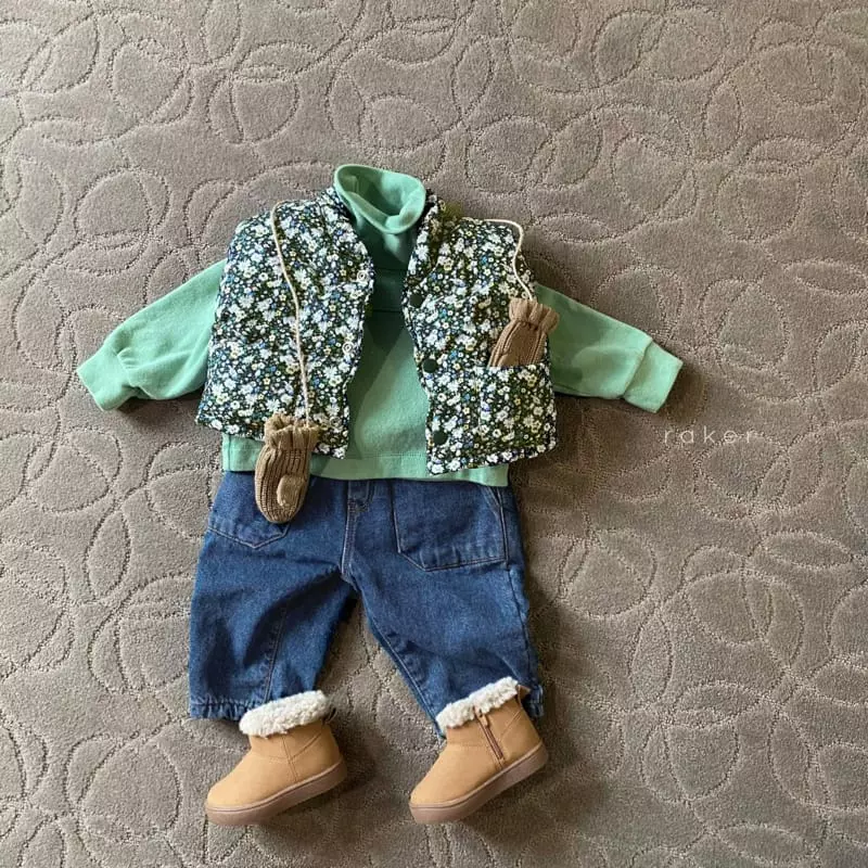 Raker - Korean Children Fashion - #kidsstore - Pochi Crop Padding Vest - 9