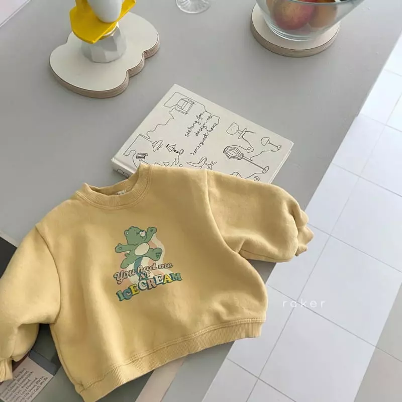 Raker - Korean Children Fashion - #kidzfashiontrend - Fleece Bear Tee - 2
