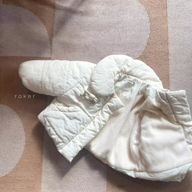 Raker - Korean Children Fashion - #littlefashionista - Mongle Padding Jumper cream - 3