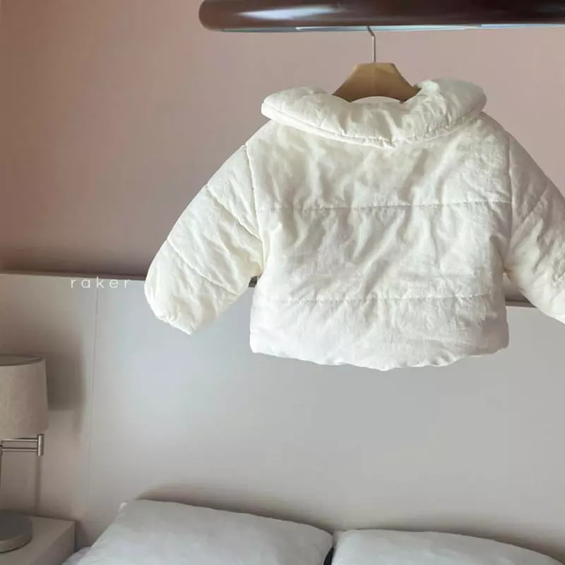 Raker - Korean Children Fashion - #littlefashionista - Mongle Padding Jumper cream - 4