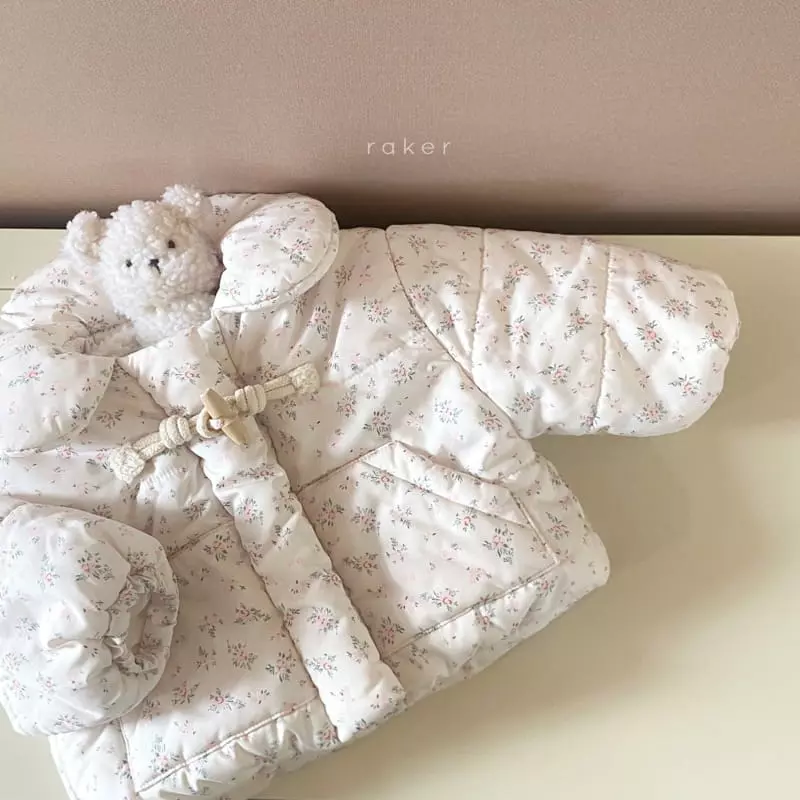 Raker - Korean Children Fashion - #magicofchildhood - Mongle Padding Flower Jumper - 2