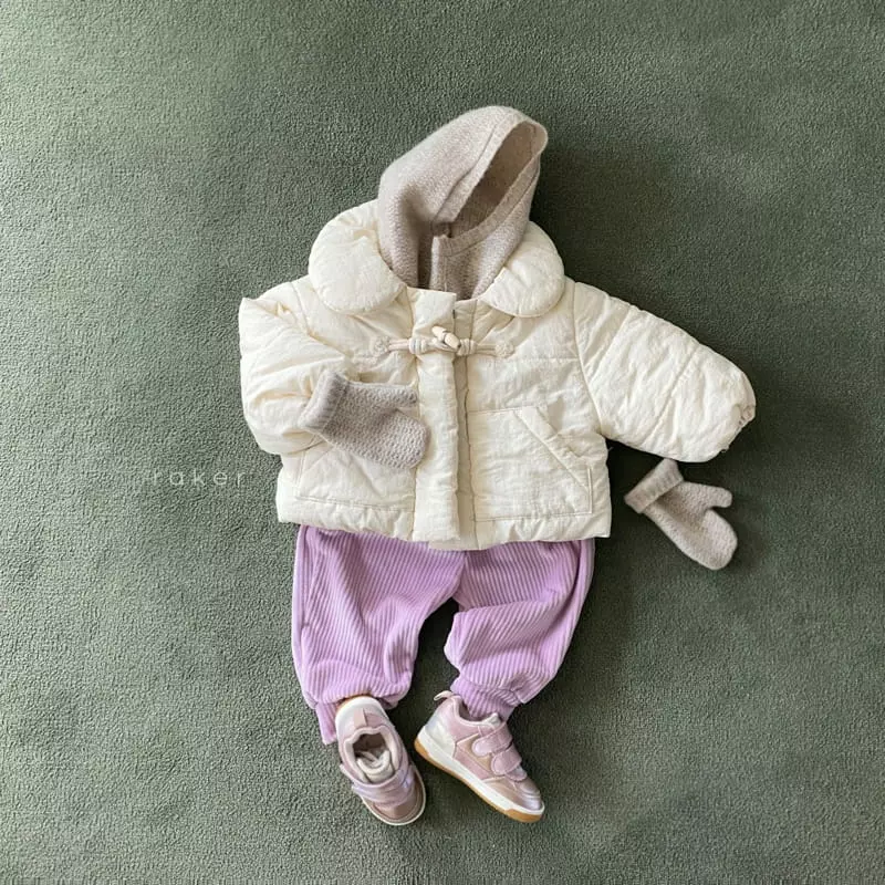 Raker - Korean Children Fashion - #minifashionista - Mongle Padding Jumper cream - 5