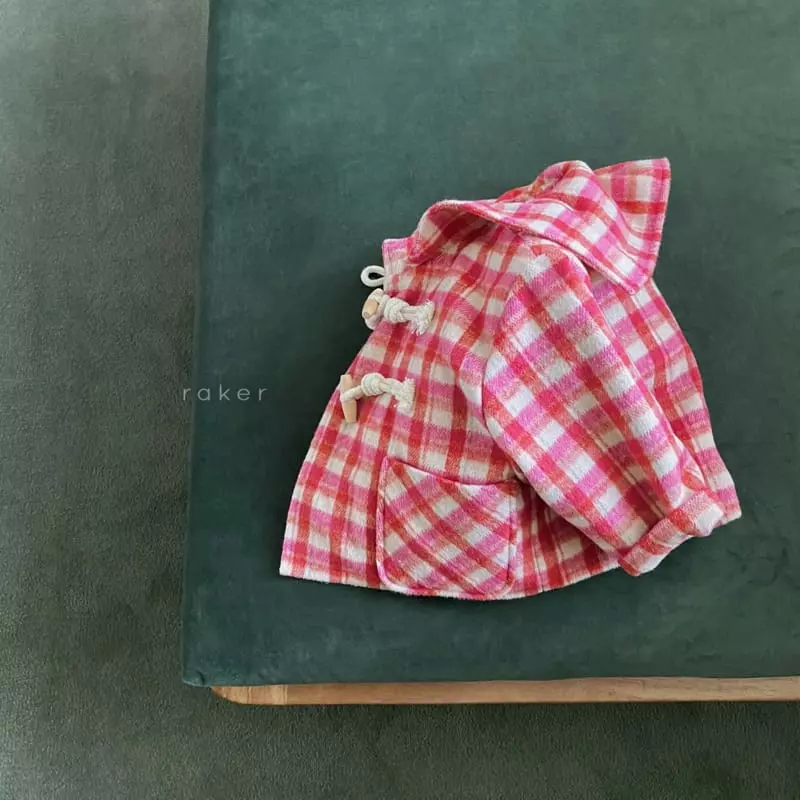 Raker - Korean Children Fashion - #minifashionista - Sailor Coat Red Check - 4
