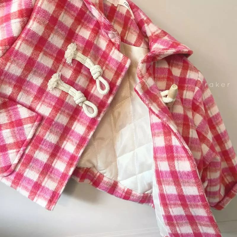 Raker - Korean Children Fashion - #todddlerfashion - Sailor Coat Red Check - 5