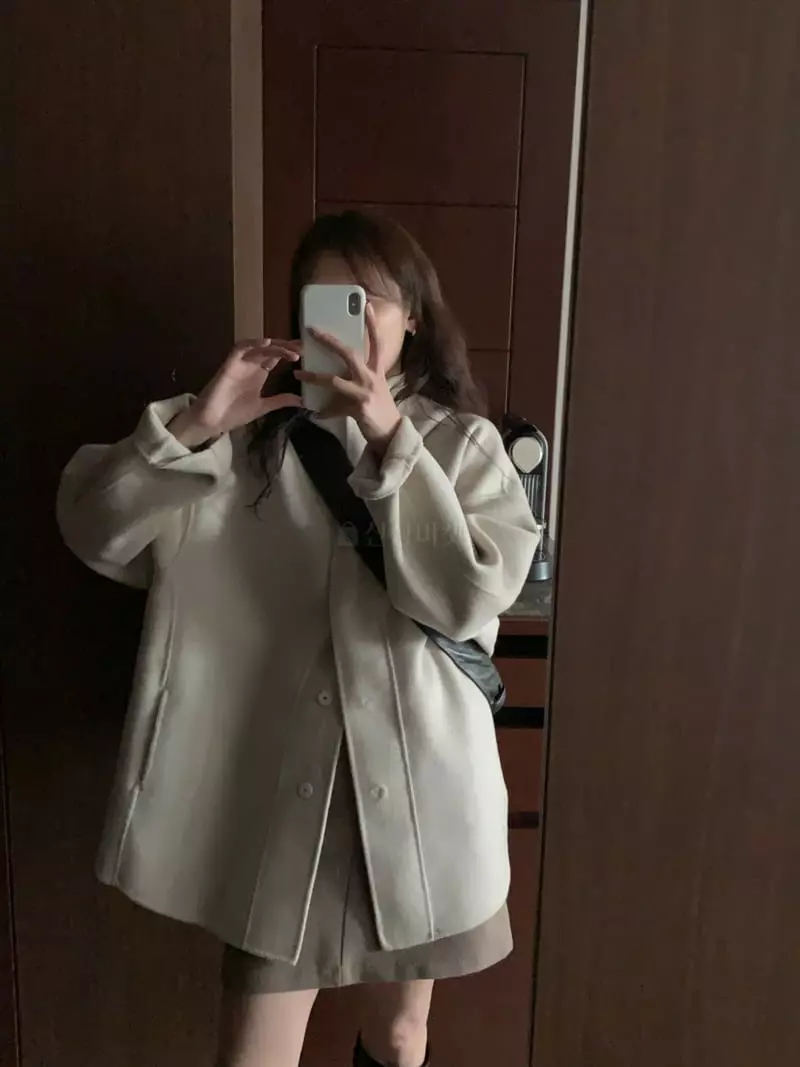 Renouveau - Korean Women Fashion - #momslook - Hoody Hand Made Coat - 3