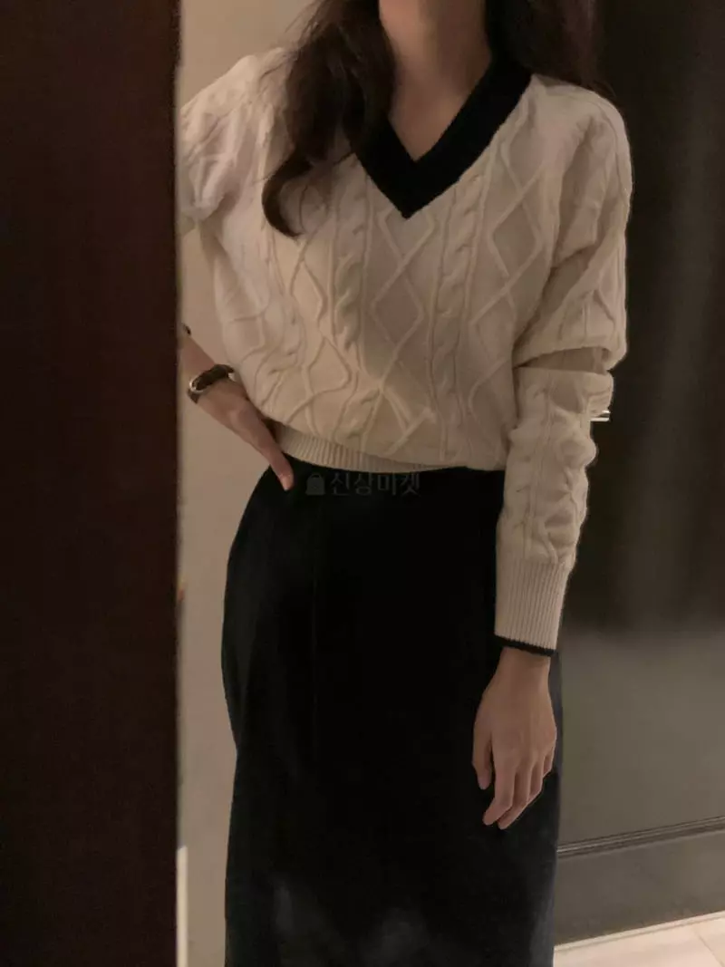 Renouveau - Korean Women Fashion - #momslook - From Knit Tee - 12
