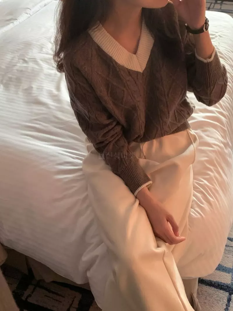 Renouveau - Korean Women Fashion - #womensfashion - From Knit Tee - 4