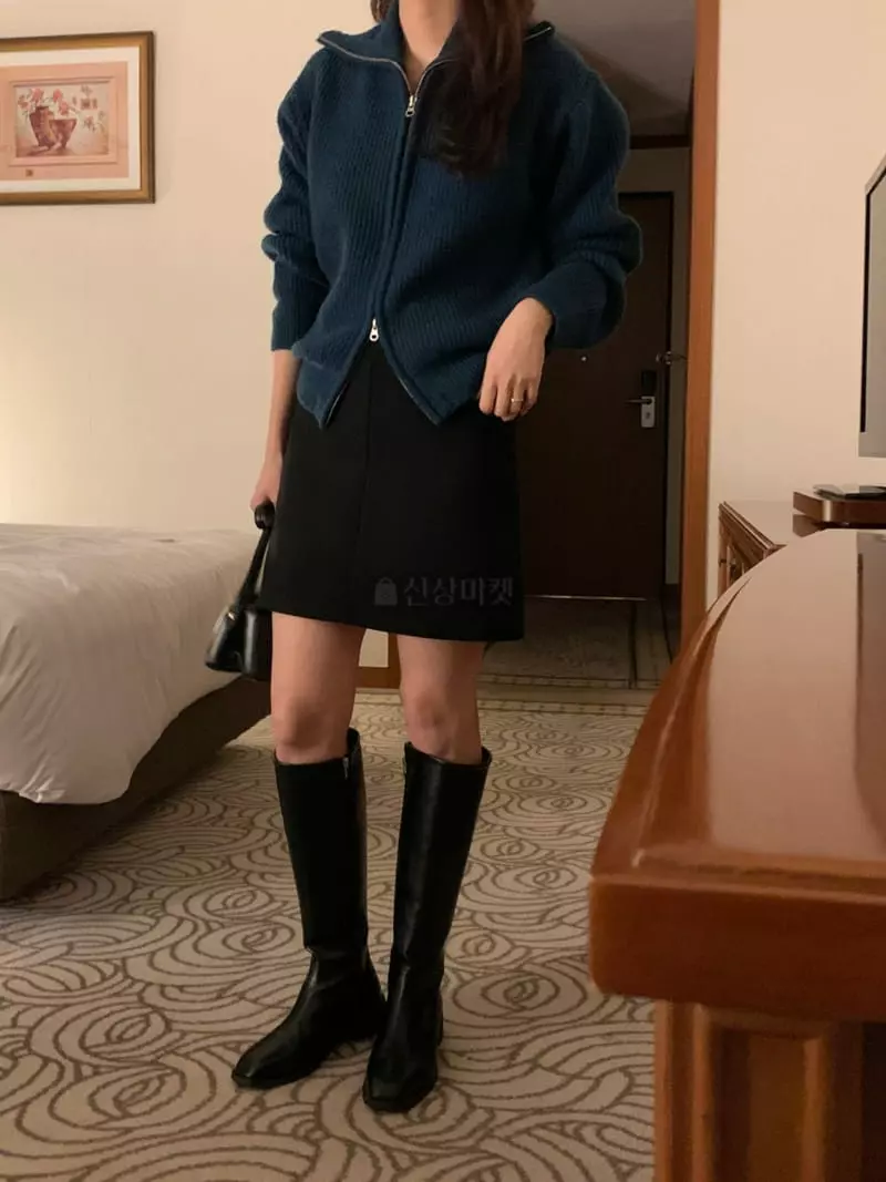 Renouveau - Korean Women Fashion - #momslook - Pocket Skirt - 5