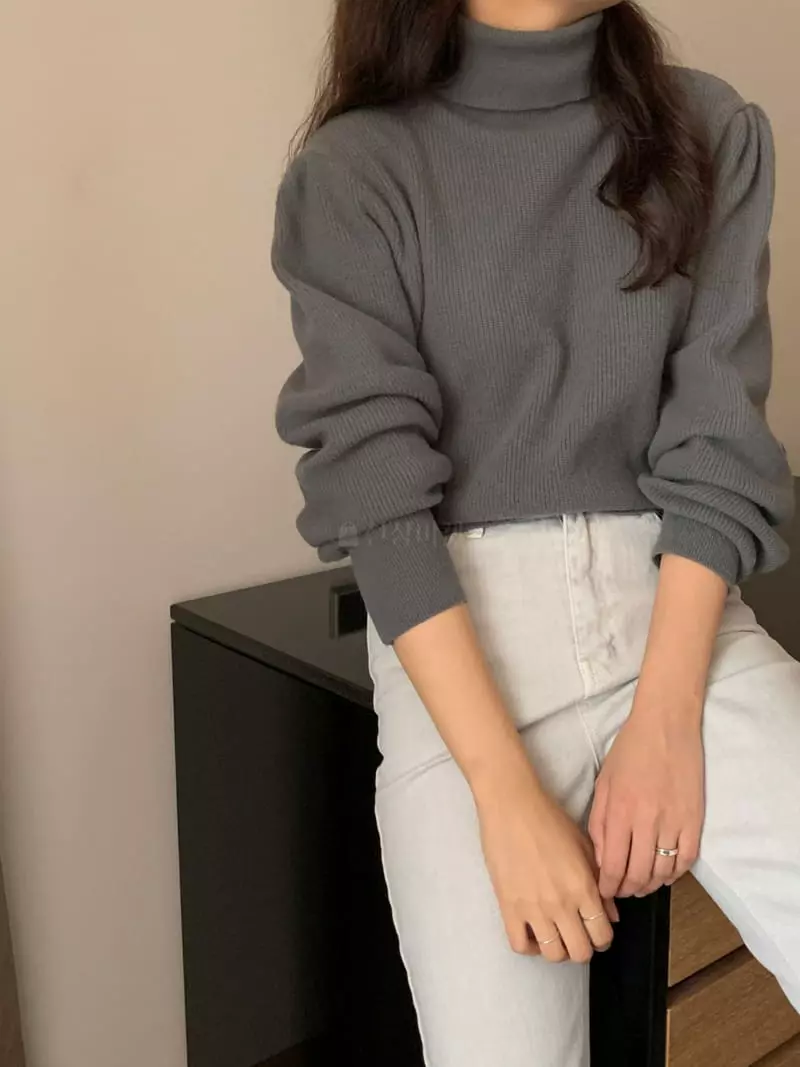 Renouveau - Korean Women Fashion - #womensfashion - Cash Knit Tee - 4
