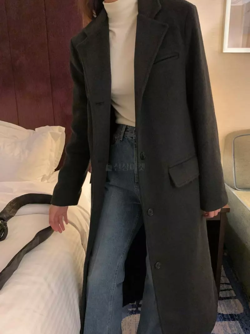 Renouveau - Korean Women Fashion - #momslook - Cash Long Coat - 12