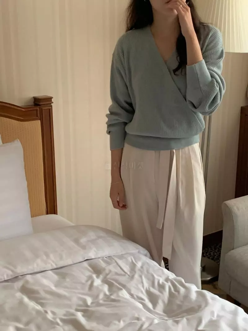 Renouveau - Korean Women Fashion - #momslook - Rib Knit Tee - 7